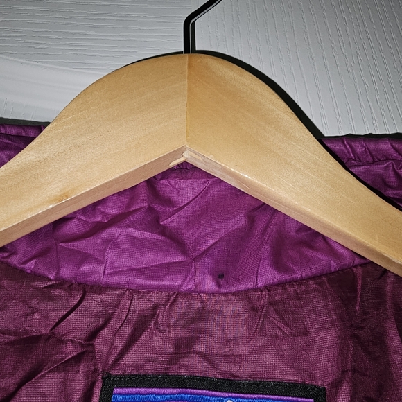 Patagonia Womens Medium Purple Primaloft Jacket Full Zip Quilted FLAWS - Picture 8 of 15